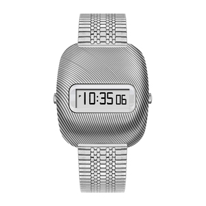<span class=keywords><strong>Montre</strong></span> Ondulation Temps Rétro 1970s <span class=keywords><strong>Montre</strong></span> Numérique Électronique Unique Vague Motif LCD Affichage En Acier Inoxydable DG Couple Montres - Product Image 6