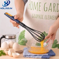 Ensemble d'ustensiles de cuisine multifonctionnels légers, résistants à la chaleur, de qualité alimentaire, 5 pièces, en nylon, avec spatule, pelle et louche