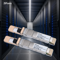 Émetteur-récepteur optique ZIFonic 400 Gbit/s QSFP-DD SR8 850 nm Multimode 100 m MPO-16 PAM4 Module Fibre Optique pour Centre de Données Spine Uplink
