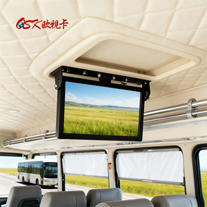 OSK QZ-2201 12V/24V 21.5 <span class=keywords><strong>22</strong></span> inch lật xuống màn hình <span class=keywords><strong>LCD</strong></span> với điều khiển từ xa AV/HD-MI đầu vào cho xe buýt mái hiển thị - Product Image 1