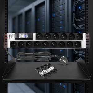 Caja de Distribución PDU AMP Connect 2U de 15 Vías Tipo E Francés con MCB 16A 220V Modelo SH192215132 para Equipos de TI - Product Image 2