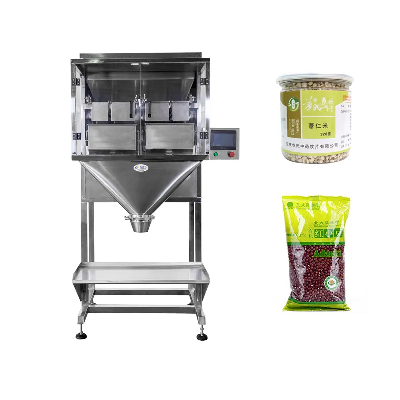 Полуавтоматическая машина для упаковки кукурузных гранул, чая, соли, кофейных зерен