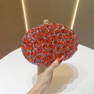 Borsa all'ingrosso da donna borsa da sera con strass di cristallo Clutch con fiore borsa da donna <span class=keywords><strong>pochette</strong></span> in argento - Product Image 1