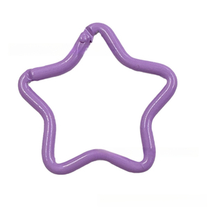 Taodao a peint une boucle d'alpinisme en alliage en forme d'étoile à cinq branches colorée, un porte-clés à ressort. - Product Image 5