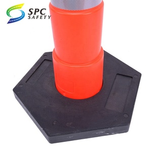 Đường Lái Xe Giao Thông Phản Quang Cảnh Báo Cao Su Cơ Sở An Toàn Barricade Delineator Đậu Xe Hướng Dẫn Bài Delineator Channelize Cone - Product Image 2