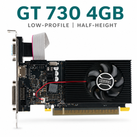 Nueva Tarjeta Gráfica de Bajo Perfil GT730 de 4GB DDR3 para Computadoras de Escritorio con Ventilador, para DVI, VGA, DirectX 11, PCI Express