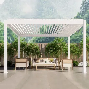 Oweado fornitore della fabbrica della cina arbores arbores sistema di feritoia elettrico kit di alluminio bioclimatico 3*4 pergola