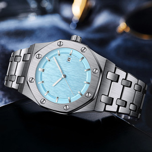 Pour les hommes suisses avancé étanche minimaliste <span class=keywords><strong>montre</strong></span> 41mm cadran sans Logo mouvement à Quartz pointeur affichage alliage boîtier cadran <span class=keywords><strong>en</strong></span> verre - Product Image 6