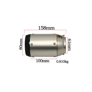 Silenciador de escape de motocicleta japonesa, tubo de escape de bicicleta con DB Killer de 60mm para <span class=keywords><strong>ninja</strong></span> <span class=keywords><strong>Kawasaki</strong></span> <span class=keywords><strong>250</strong></span> 300 Z250 Z300 <span class=keywords><strong>2013</strong></span> - 20 - Product Image 6