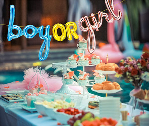 Gênero Revelar Folha Balão Conjunto Meninos E Meninas <span class=keywords><strong>Baby</strong></span> Shower Party Balões De Alumínio - Product Image 4