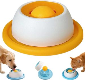 Nouveau bol à lécher pour chien, gamelle anti-glouton avec base antidérapante, jouets d'enrichissement pour chiens et chats, assiette à alimentation lente, bol à lécher en forme de balle pour chien - Product Image 1