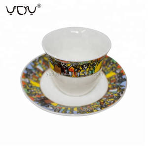 Fabbrica all'ingrosso fine porcellana ceramica logo personalizzato design tradizionale 80cc 90cc tazza <span class=keywords><strong>da</strong></span> caffè etiope <span class=keywords><strong>saba</strong></span> - Product Image 6