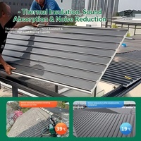 Tuiles de toit en alliage d'aluminium ondulé isolées, imperméables, insonorisées, résistantes au feu et écologiques, garantie 5 ans pour villa