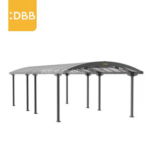 Fabrication prix d'usine avec forte charge de neige et de pluie 10Ft cadre en aluminium Cantilever Carport Garage toit en tôle de polycarbonate - Product Image 3