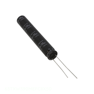 ตัวแทนจำหน่ายอย่างเป็นทางการ ตัวเก็บประจุแบบ CAP ALUM 390UF 20% 63V RADIAL TH 390 uF แบบ Through Hole 63TXW390MEFC8X50 - Product Image 1