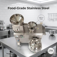 Presse à chaud commerciale en acier inoxydable pour l'extraction d'huile de sésame et d'arachide, entièrement automatique, à vis