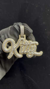 จี้เพชรรูปแมวน่ารักสุดหรู ทำจากเงินแท้ 925 คุณภาพสูง พร้อมโลโก้สั่งทำและมอยส์ซาไนต์สี D ระดับ VVS ของขวัญเครื่องประดับ - Product Image 3