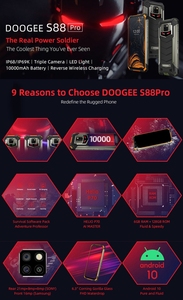 ดรอปชิปปิ้ง โทรศัพท์มือถือ <span class=keywords><strong>DOOGEE</strong></span> <span class=keywords><strong>S88</strong></span> <span class=keywords><strong>Pro</strong></span> รุ่นทนทาน แบตเตอรี่ 10000mAh รองรับ 4G ระบบปฏิบัติการ Android 10 สมาร์ทโฟนกันน้ำ - Product Image 2