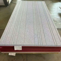 Panneau acoustique en fibre de polyester rainurée, design 3D en relief, panneau d'isolation acoustique pour cinéma, bureau ouvert, décoration murale acoustique