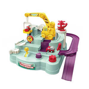 Jouet éducatif enfants nouveau Train ferroviaire jouet ingénierie camion <span class=keywords><strong>Rail</strong></span> voiture éducatif cerveau interactif <span class=keywords><strong>jeu</strong></span> de Table - Product Image 2
