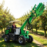 Tuin- en landbouwrupsbandenmachine, zelfrijdende fruitplukker, hoog rendement fruit schudder, kastanje- en dadelplokker