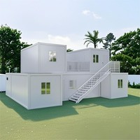 Estructura de acero prefabricada portátil 40Ft 20Ft contenedor móvil envío a casa Villa moderna casa prefabricada extensible 4 5 dormitorios