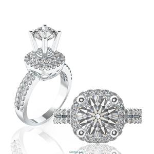 แหวนเพชรโมอิสซาไนต์คุณภาพสูงสำหรับผู้หญิง สวมใส่ได้ทุกวัน ผลิตจากวัสดุสังเคราะห์ (เพาะเลี้ยงในห้องปฏิบัติการ) จากเวียดนาม ขนาด 6.3 มม. - Product Image 3