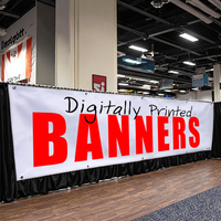 Banderoles et drapeaux promotionnels en vinyle polyester, personnalisables avec logo, durables pour la décoration extérieure, toutes tailles, en promotion