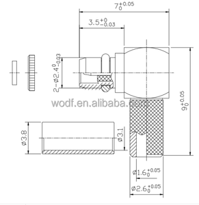 Латунный разъем MMCX (штекер) угловой 90° для коаксиального кабеля RF (<span class=keywords><strong>RG316</strong></span>, LMR100, <span class=keywords><strong>RG174</strong></span>) – адаптер для FPV, Wi-Fi антенн, сетей и удлинительных кабелей - Product Image 6