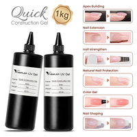 VENALISA UV GEL 1KG Gel de Construction Rapide Sans Résidu Longue Tenue Gel Vernis à Ongles Trempé OEM Vrac 1000ml Vernis à Ongles