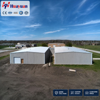 Bâtiment d'entrepôt préfabriqué en structure métallique, hangar industriel, atelier, charpente métallique
