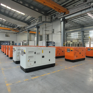 Máy phát điện diesel siêu im lặng đặt Điện áp định mức 220V/380V có sẵn trong 20kva 50kva 70kva 80kva ba pha làm mát bằng nước - Product Image 3