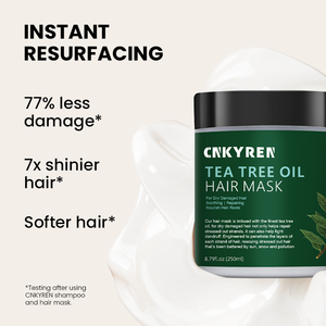 <span class=keywords><strong>Maschera</strong></span> Capelli Idratante Profonda con <span class=keywords><strong>Olio</strong></span> <span class=keywords><strong>di</strong></span> <span class=keywords><strong>Cocco</strong></span> ed Estratto <span class=keywords><strong>di</strong></span> Tea Tree - Trattamento Riparatore Professionale Nutriente per Capelli Danneggiati - Product Image 4