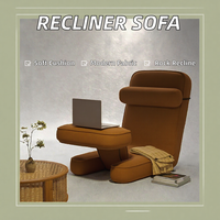 Canapé inclinable individuel confortable en tissu moderne pour salle à manger, salon, chambre à coucher, fauteuil à bascule, chaise longue de conception nouvelle