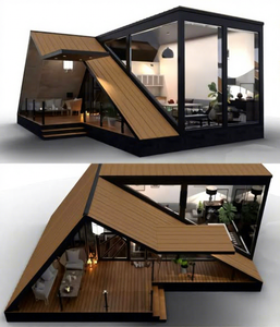Villa Moderna de Lujo con Estructura en A: Casa Triangular Pequeña, Aislada, Modular y Prefabricada para Apartamentos o Cabañas Prefabricadas - Product Image 2