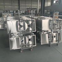 Luxe 2mm d'épaisseur 304 acier inoxydable 450x300x220mm évier encastré fait à la main évier de cuisine noir avec couvercle