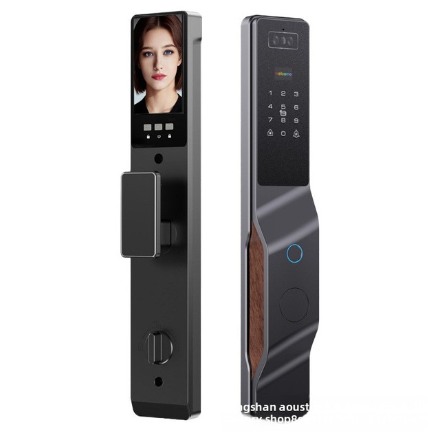 Smart Door Lock Palm Vein 3D Face Recognition Intercom Password Automatic Fingerprint Aluminum Alloy Wooden Door Application