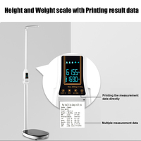 High Quality Good Performance Medical Ultrasonic BMI Electronic 200Kg Electronic Weighing Scales With Height Meter