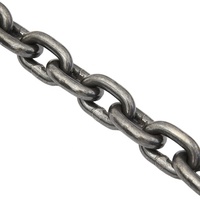 Chaîne de levage G80, grade 80, en acier allié haute résistance, chaîne de charge EN818-2, oxyde noir, chaîne de gréage robuste pour palans, 6 mm, 16 mm