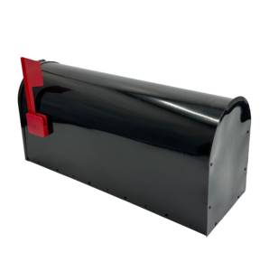 Buzón Rectangular Negro Moderno - Diseño Simple, <span class=keywords><strong>Placa</strong></span> de Acero Impermeable - Product Image 3