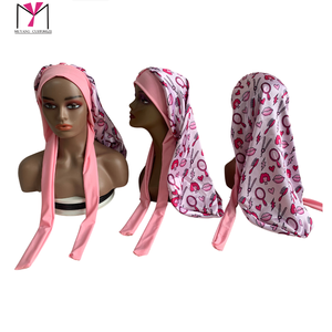 MUYANG 2026 Bonnets longs de créateur personnalisés avec logo et bouton en satin – Vente chaude - Product Image 5