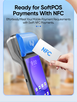 Terminal Point de Vente Tout-en-un FYJ F1-99, 3 Go + 32 Go, 4G/WiFi, Machine POS Android 14 64 bits avec Imprimante Thermique pour Marché Extérieur/Food Truck