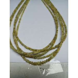 Perles de Diamant Brut Naturel Jaune Non Taillé en Éclats, Pierres Précieuses de 3mm-5mm, Fil de 20 Carats pour la Fabrication de Bijoux, Prix de Gros - Product Image 4