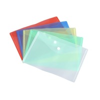 Bolsa de Almacenamiento de Archivos con Logotipo Personalizado, Transparente, Tamaño A4, con Hebilla, para Guardar Pruebas y Documentos