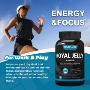 Ausreson Royal Jelly Collagen Softgels Suplementos naturales OEM Mejor precio Liofilizado 1000mg Royal Jelly Cápsulas de colágeno - Product Image 4