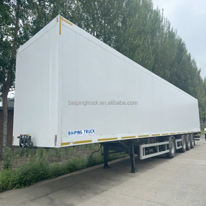 三轴半挂车冰箱新型自动新鲜蔬菜冷却柴油车柴油三轴冷藏车 - Product Image 4