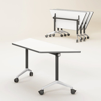 Plier Combinaison Discussion Apprentissage Formation Chaise Table Polygoin Réglable Trapèze Étudiant Bureau