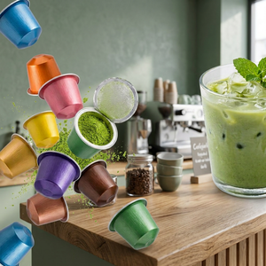 Wholesale Bulk Matcha Capsules For Coffee Shop Hotel Office Vending Machine Custom Private Label OEM Direct Factory Supplier - Product Image 1