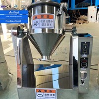 Mélangeur à tambour rotatif en acier inoxydable à haute efficacité de mélange pour poudres de qualité alimentaire, mélanges de boulangerie, bases de soupes, ingrédients, utilisation en laboratoire