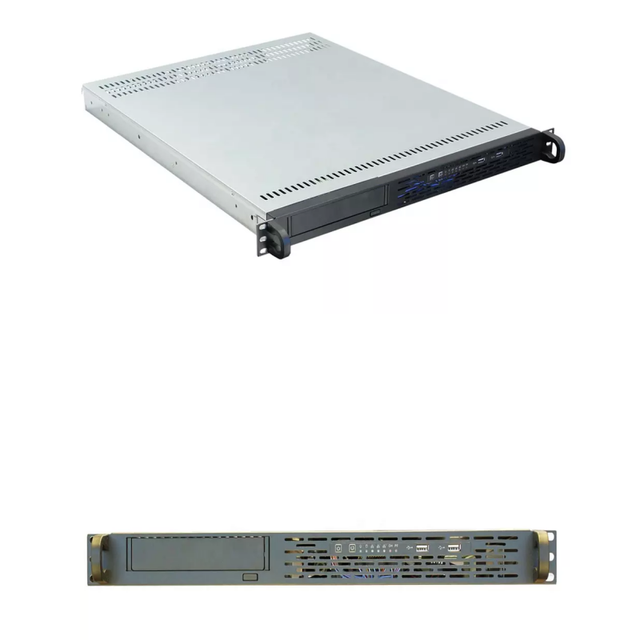 High Quality 1U Industrial Rack Mount Server Chassis Case Custom Logo 19inch Fan Newest Design with Stock PC Computer